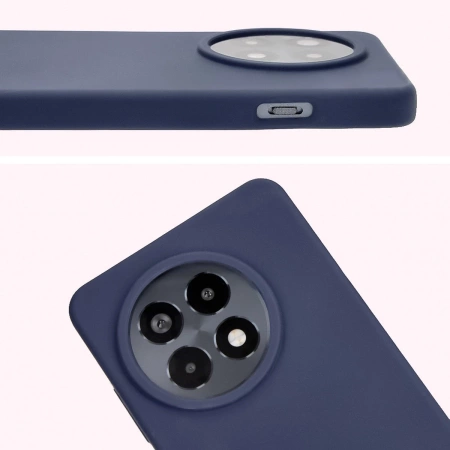 Silikonowe etui Bizon Soft Case do OnePlus 13R, ciemnoniebieskie