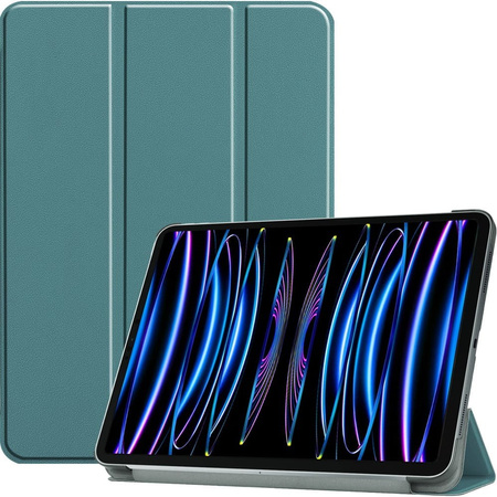 Etui Bizon Case Tab Croc do Apple iPad Pro 11 2022/2021/2020/2018, ciemnozielone