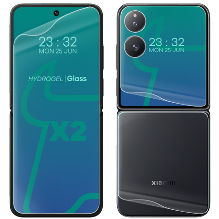 Folia hydrożelowa na tył i przód Bizon Glass Hydrogel Set do Xiaomi Mix Flip