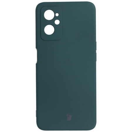 Etui Bizon Case Silicone do Realme 9i / Oppo A96, ciemnozielone