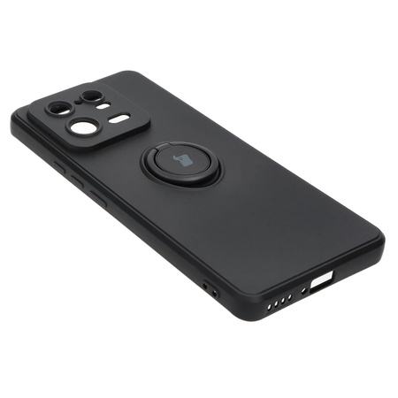 Etui Bizon Case Silicone Ring Sq do Xiaomi 13 Pro, czarne