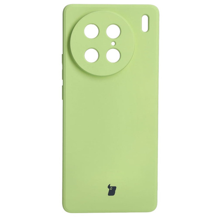 Etui Bizon Case Silicone Sq do VIVO X90 Pro, jasnozielone