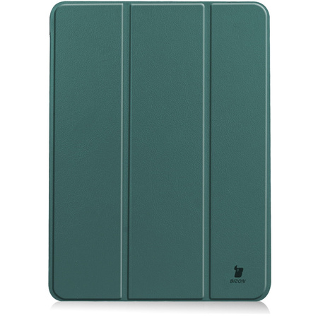 Etui Bizon Case Tab Croc do iPad Air 11" / 10.9" 2025/2024/2022/2020, ciemnozielone