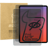 Prywatyzujące szkło hartowane Bizon Glass Tab Clear Shadow Duo do iPad Air 13" 2025 / 2024, 2 sztuki