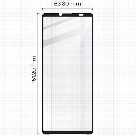 Szkło hartowane Bizon Glass Edge 2 do Sony Xperia 10 VI, czarne