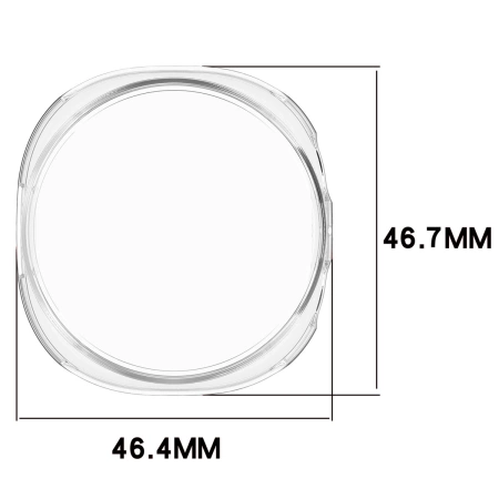 Etui z osłoną ekranu Bizon Case Watch Felipe do Galaxy Watch 8 44 mm, przezroczyste