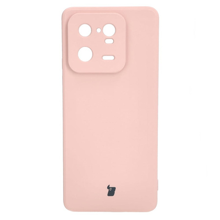 Etui Bizon Case Silicone Sq do Xiaomi 13 Pro, jasnoróżowe
