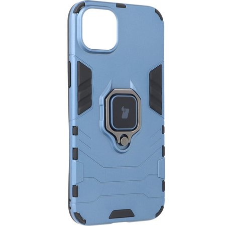 Etui Bizon Case Armor Ring do iPhone 14 Plus, niebieskie