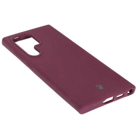 Silikonowe etui Bizon Soft Case do Galaxy S24 Ultra, ciemnofioletowe