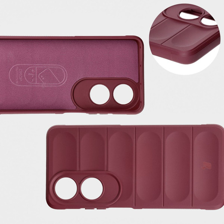 Pancerne etui Bizon Case Tur do Oppo A60 4G, ciemnofioletowe