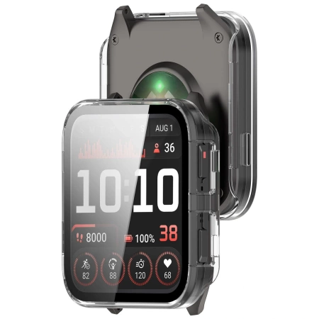 Etui ze szkłem do zegarka Bizon Case+Glass Watch do Garmin Venu X1, przezroczyste