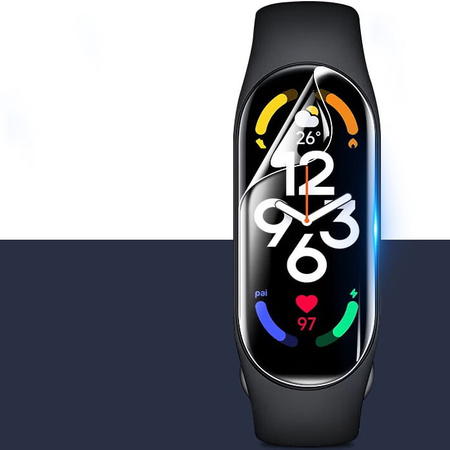 Folia hydrożelowa na ekran Bizon Glass Hydrogel, Xiaomi Mi Band 7, 2 sztuki