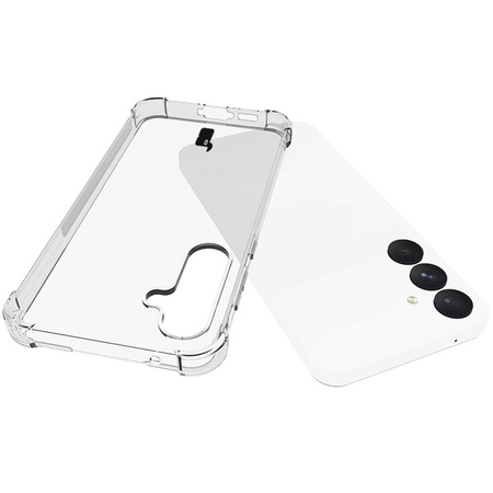 Etui + 2x szkło Bizon Case Clear Pack do Galaxy A55 5G, przezroczyste