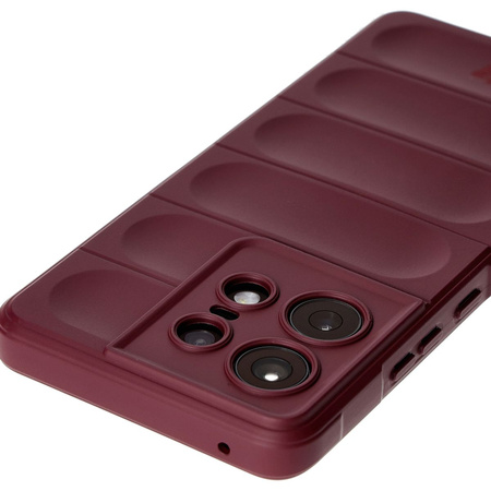 Pancerne etui Bizon Case Tur do Motorola Edge 50 Pro, burgundowe