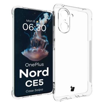 Elastyczne etui Bizon Case Salpa do OnePlus Nord CE5 5G, przezroczyste