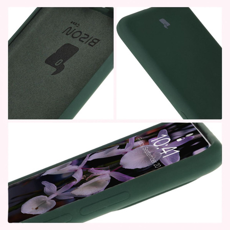 Silikonowe etui Bizon Soft Case do Honor 200, ciemnozielone