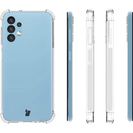 Etui + 2x szkło Bizon Case Clear Pack do Galaxy A13 4G, przezroczyste