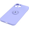 Etui Bizon Case Silicone Ring do iPhone 13 Pro Max, fioletowe