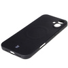 Silikonowe etui z pierścieniem magnetycznym Bizon Case Silicone Magnetic do iPhone 16, czarne