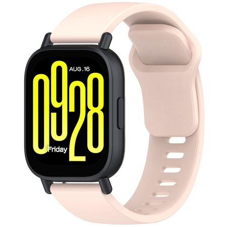 Pasek silikonowy do smartwatcha, Bizon Strap Watch Silicone Pro H, Quick Release 22 mm, różowy
