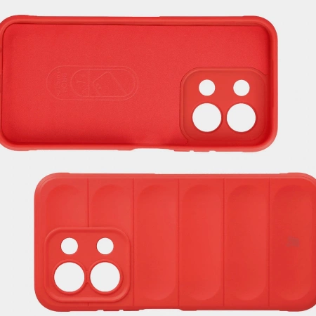 Pancerne etui Bizon Case Tur do Xiaomi Redmi 15C 4G / 5G / POCO C85 4G, czerwone