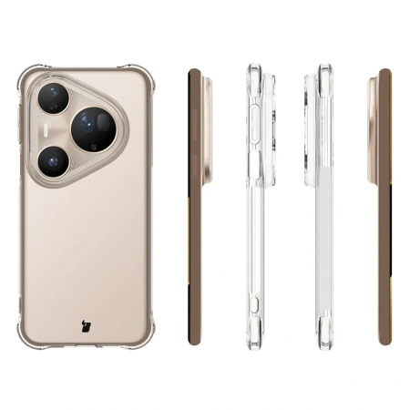 Elastyczne etui Bizon Case Salpa do Huawei Pura 80 Ultra, przezroczyste