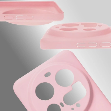 Etui Bizon Case Łupka do Xiaomi 15 Ultra, różowe