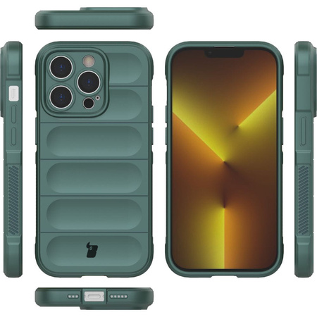 Pancerne etui Bizon Case Tur do iPhone 14 Pro, ciemnozielone