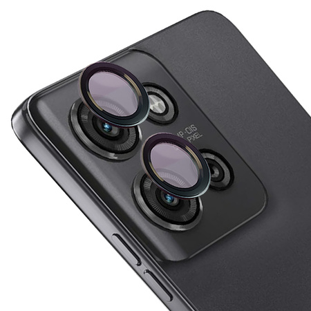 Szkło na aparat Bizon Glass Snap Lens do Motorola Moto G75 5G, 1 zestaw, czarne