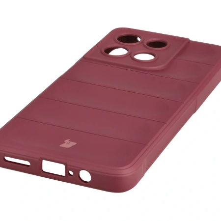 Pancerne etui Bizon Case Tur do Motorola Moto G57 Power / G67 Power, burgundowe