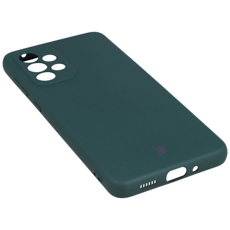Etui Bizon Case Silicone do Galaxy A33 5G, ciemnozielone