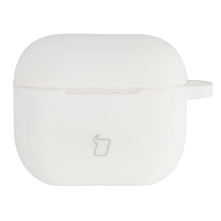 Silikonowe etui z karabińczykiem Bizon Case Headphone Silicone do AirPods 4, jasnozielone