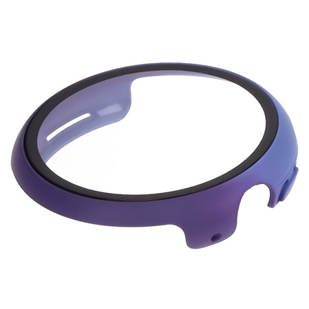 Etui ze szkłem do zegarka Bizon Case Watch Adamo do Google Pixel Watch 3 41mm, niebieskofioletowe