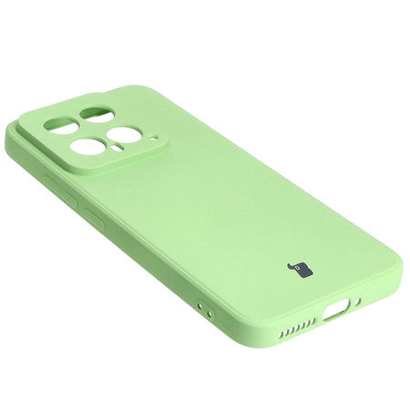 Etui Bizon Case Silicone Sq do Xiaomi 14, jasnozielone