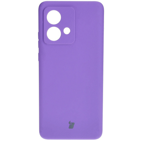Silikonowe etui Bizon Soft Case do Motorola Edge 40 Neo, głęboki fiolet
