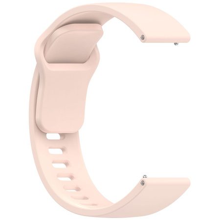 Pasek silikonowy do smartwatcha, Bizon Strap Watch Silicone Pro H, Quick Release 22 mm, różowy