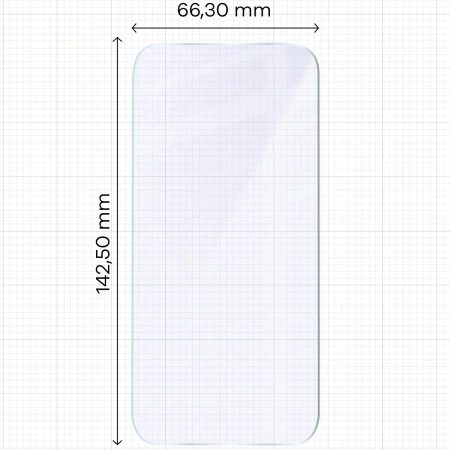 Elastyczne szkło hybrydowe Bizon Glass Mule do iPhone 16 Plus