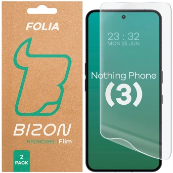 Folia hydrożelowa na ekran Bizon Glass Hydrogel Front Duo do Nothing Phone (3), 2 sztuki