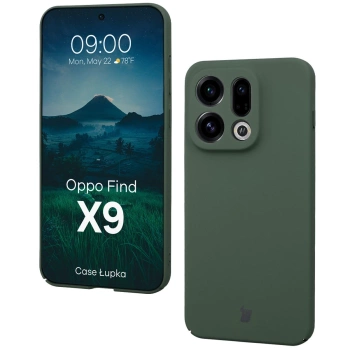 Etui Bizon Case Łupka do Oppo Find X9, zielone
