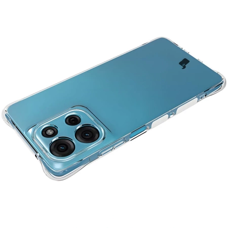 Elastyczne etui + 2x folia na ekran Bizon Case Clear Pack do Motorola Moto G75 5G