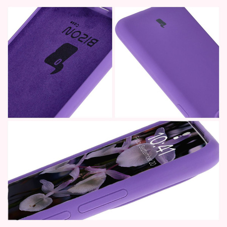 Silikonowe etui Bizon Soft Case do Honor 200, fioletowe