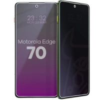 Prywatyzujące szkło hybrydowe Bizon Glass Mule Shadow do Motorola Edge 70, matowe