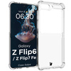 Elastyczne etui Bizon Case Salpa do Galaxy Z Flip6, przezroczyste