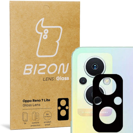 Szkło na aparat Bizon Glass Silk Lens dla Oppo Reno 7 Lite, 2 sztuki