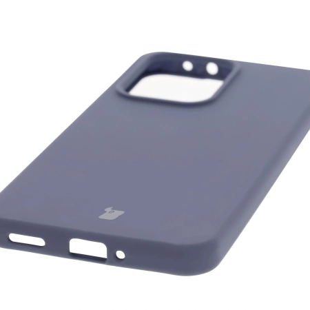 Silikonowe etui Bizon Soft Case do Oppo Reno13 Pro, ciemnoniebieskie