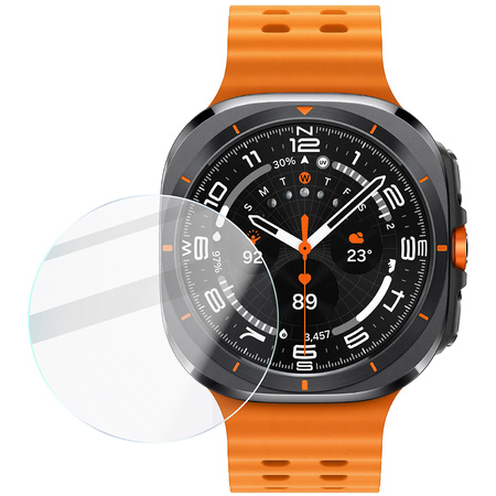 Elastyczne szkło hybrydowe Bizon Glass Watch Mule do Galaxy Watch Ultra 47 mm