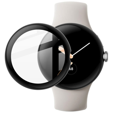 Szkło hartowane Bizon Glass Edge dla Google Pixel Watch, czarne
