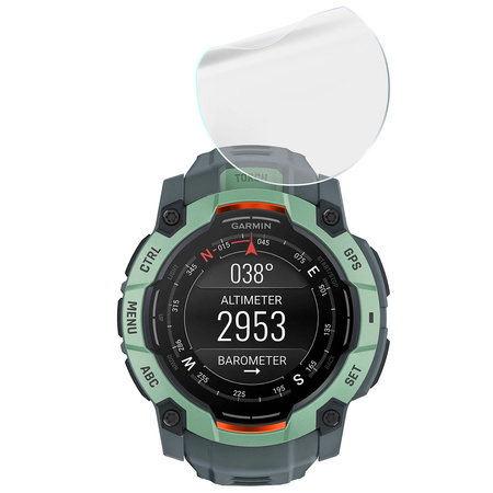 Folia hydrożelowa na ekran Bizon Glass Watch Hydrogel Duo do Garmin Instinct 3 45 mm, 2 sztuki