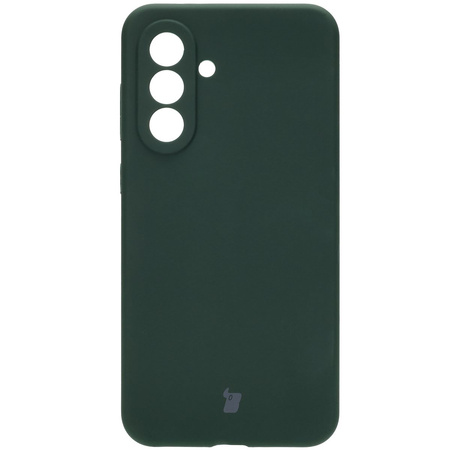 Silikonowe etui Bizon Soft Case do Galaxy A36 5G, ciemnozielone