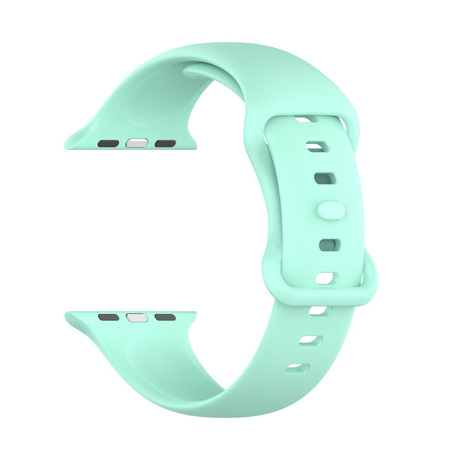 Pasek Bizon Strap Watch Silicone S do Apple Watch 44/45/46/49 mm, miętowy